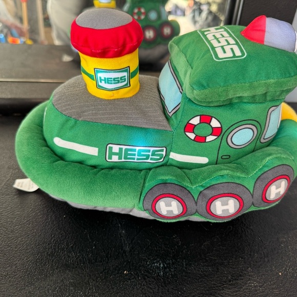 COPY - Rare Hess Truck Green Plush Boat Toy with Colorful Accents NEW - Picture 2 of 7